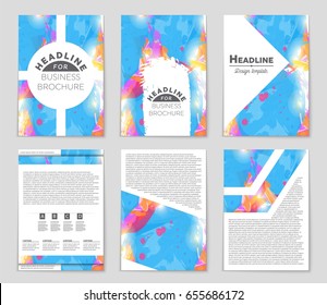 Abstract vector layout background set. For art template design, list, front page, mockup brochure theme style, banner, idea, cover, booklet, print, flyer, book, blank, card, ad, sign, sheet,, a4