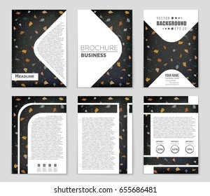 Abstract vector layout background set. For art template design, list, front page, mockup brochure theme style, banner, idea, cover, booklet, print, flyer, book, blank, card, ad, sign, sheet,, a4
