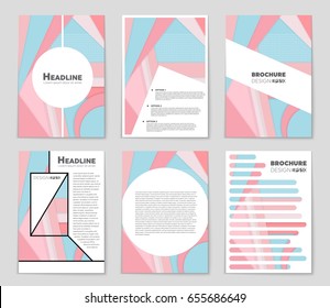 Abstract vector layout background set. For art template design, list, front page, mockup brochure theme style, banner, idea, cover, booklet, print, flyer, book, blank, card, ad, sign, sheet,, a4