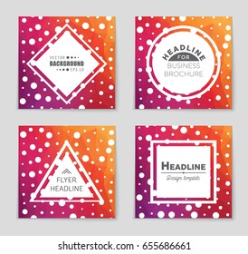 Abstract vector layout background set. For art template design, list, front page, mockup brochure theme style, banner, idea, cover, booklet, print, flyer, book, blank, card, ad, sign, sheet,, a4