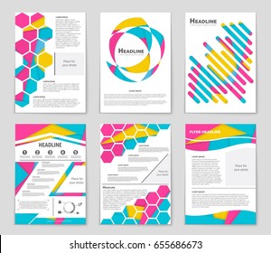 Abstract vector layout background set. For art template design, list, front page, mockup brochure theme style, banner, idea, cover, booklet, print, flyer, book, blank, card, ad, sign, sheet,, a4