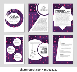 Abstract vector layout background set. For art template design, list, front page, mockup brochure theme style, banner, idea, cover, booklet, print, flyer, book, blank, card, ad, sign, sheet,, a4