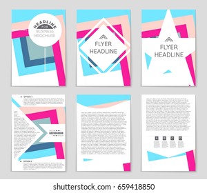 Abstract vector layout background set. For art template design, list, front page, mockup brochure theme style, banner, idea, cover, booklet, print, flyer, book, blank, card, ad, sign, sheet,, a4