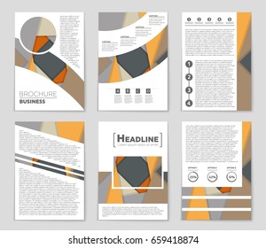 Abstract vector layout background set. For art template design, list, front page, mockup brochure theme style, banner, idea, cover, booklet, print, flyer, book, blank, card, ad, sign, sheet,, a4