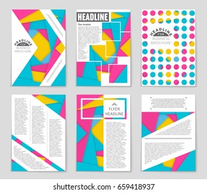 Abstract vector layout background set. For art template design, list, front page, mockup brochure theme style, banner, idea, cover, booklet, print, flyer, book, blank, card, ad, sign, sheet,, a4
