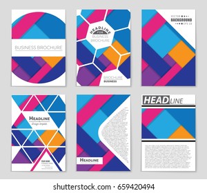 Abstract vector layout background set. For art template design, list, front page, mockup brochure theme style, banner, idea, cover, booklet, print, flyer, book, blank, card, ad, sign, sheet,, a4