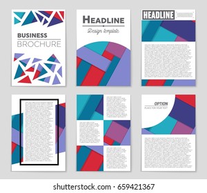 Abstract vector layout background set. For art template design, list, front page, mockup brochure theme style, banner, idea, cover, booklet, print, flyer, book, blank, card, ad, sign, sheet,, a4