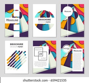 Abstract vector layout background set. For art template design, list, front page, mockup brochure theme style, banner, idea, cover, booklet, print, flyer, book, blank, card, ad, sign, sheet,, a4