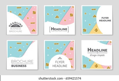 Abstract vector layout background set. For art template design, list, front page, mockup brochure theme style, banner, idea, cover, booklet, print, flyer, book, blank, card, ad, sign, sheet,, a4