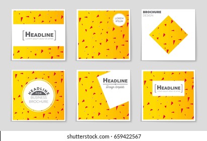 Abstract vector layout background set. For art template design, list, front page, mockup brochure theme style, banner, idea, cover, booklet, print, flyer, book, blank, card, ad, sign, sheet,, a4