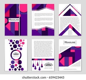 Abstract vector layout background set. For art template design, list, front page, mockup brochure theme style, banner, idea, cover, booklet, print, flyer, book, blank, card, ad, sign, sheet,, a4