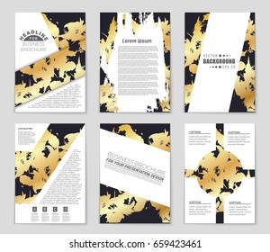 Abstract vector layout background set. For art template design, list, front page, mockup brochure theme style, banner, idea, cover, booklet, print, flyer, book, blank, card, ad, sign, sheet,, a4
