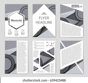 Abstract vector layout background set. For art template design, list, front page, mockup brochure theme style, banner, idea, cover, booklet, print, flyer, book, blank, card, ad, sign, sheet,, a4