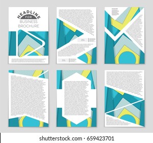 Abstract vector layout background set. For art template design, list, front page, mockup brochure theme style, banner, idea, cover, booklet, print, flyer, book, blank, card, ad, sign, sheet,, a4