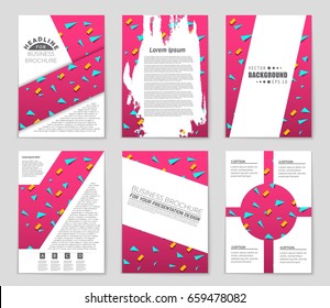 Abstract vector layout background set. For art template design, list, front page, mockup brochure theme style, banner, idea, cover, booklet, print, flyer, book, blank, card, ad, sign, sheet,, a4