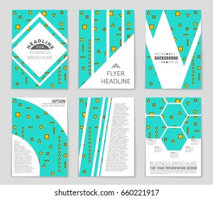 Abstract vector layout background set. For art template design, list, front page, mockup brochure theme style, banner, idea, cover, booklet, print, flyer, book, blank, card, ad, sign, sheet,, a4