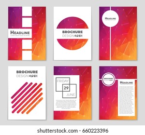 Abstract vector layout background set. For art template design, list, page, mockup brochure theme style, banner, idea, cover, booklet, print, flyer, book, blank, card, ad, sign, sheet,, a4.