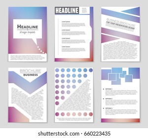 Abstract vector layout background set. For art template design, list, page, mockup brochure theme style, banner, idea, cover, booklet, print, flyer, book, blank, card, ad, sign, sheet,, a4