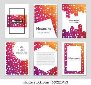 Abstract vector layout background set. For art template design, list, front page, mockup brochure theme style, banner, idea, cover, booklet, print, flyer, book, blank, card, ad, sign, sheet,, a4