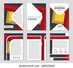 Abstract vector layout background set. For art template design, list, front page, mockup brochure theme style, banner, idea, cover, booklet, print, flyer, book, blank, card, ad, sign, sheet,, a4