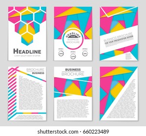 Abstract vector layout background set. For art template design, list, front page, mockup brochure theme style, banner, idea, cover, booklet, print, flyer, book, blank, card, ad, sign, sheet,, a4