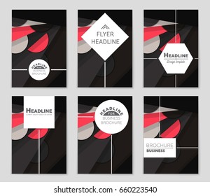 Abstract vector layout background set. For art template design, list, front page, mockup brochure theme style, banner, idea, cover, booklet, print, flyer, book, blank, card, ad, sign, sheet,, a4