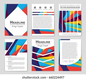 Abstract vector layout background set. For art template design, list, front page, mockup brochure theme style, banner, idea, cover, booklet, print, flyer, book, blank, card, ad, sign, sheet,, a4