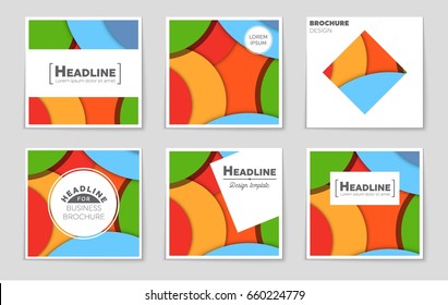 Abstract vector layout background set. For art template design, list, front page, mockup brochure theme style, banner, idea, cover, booklet, print, flyer, book, blank, card, ad, sign, sheet,, a4