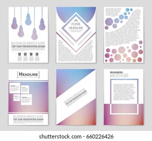 Abstract vector layout background set. For art template design, list, page, mockup brochure theme style, banner, idea, cover, booklet, print, flyer, book, blank, card, ad, sign, sheet,, a4