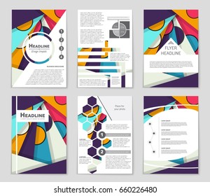 Abstract vector layout background set. For art template design, list, front page, mockup brochure theme style, banner, idea, cover, booklet, print, flyer, book, blank, card, ad, sign, sheet,, a4