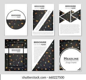 Abstract vector layout background set. For art template design, list, front page, mockup brochure theme style, banner, idea, cover, booklet, print, flyer, book, blank, card, ad, sign, sheet,, a4