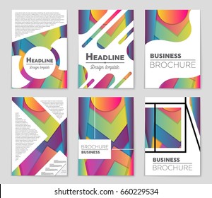 Abstract vector layout background set. For art template design, list, front page, mockup brochure theme style, banner, idea, cover, booklet, print, flyer, book, blank, card, ad, sign, sheet,, a4