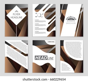 Abstract vector layout background set. For art template design, list, front page, mockup brochure theme style, banner, idea, cover, booklet, print, flyer, book, blank, card, ad, sign, sheet,, a4