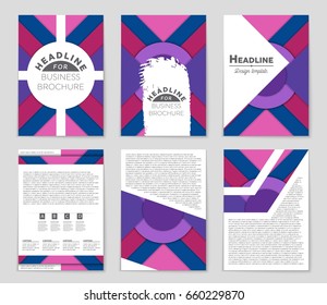 Abstract vector layout background set. For art template design, list, front page, mockup brochure theme style, banner, idea, cover, booklet, print, flyer, book, blank, card, ad, sign, sheet,, a4