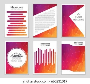 Abstract vector layout background set. For art template design, list, page, mockup brochure theme style, banner, idea, cover, booklet, print, flyer, book, blank, card, ad, sign, sheet,, a4.