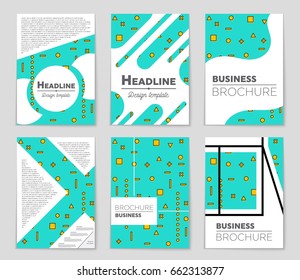 Abstract vector layout background set. For art template design, list, front page, mockup brochure theme style, banner, idea, cover, booklet, print, flyer, book, blank, card, ad, sign, sheet,, a4