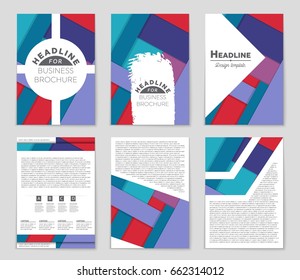 Abstract vector layout background set. For art template design, list, front page, mockup brochure theme style, banner, idea, cover, booklet, print, flyer, book, blank, card, ad, sign, sheet,, a4