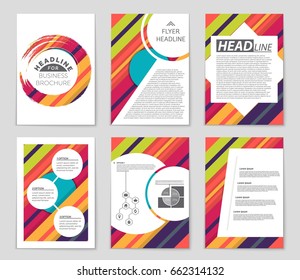 Abstract vector layout background set. For art template design, list, front page, mockup brochure theme style, banner, idea, cover, booklet, print, flyer, book, blank, card, ad, sign, sheet,, a4