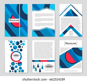 Abstract vector layout background set. For art template design, list, front page, mockup brochure theme style, banner, idea, cover, booklet, print, flyer, book, blank, card, ad, sign, sheet,, a4