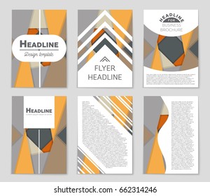 Abstract vector layout background set. For art template design, list, front page, mockup brochure theme style, banner, idea, cover, booklet, print, flyer, book, blank, card, ad, sign, sheet,, a4