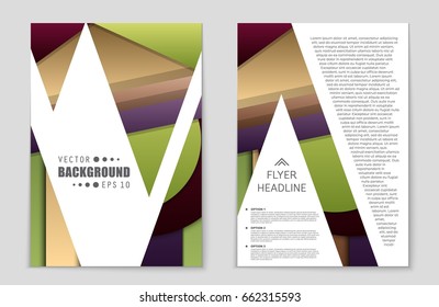 Abstract vector layout background set. For art template design, list, front page, mockup brochure theme style, banner, idea, cover, booklet, print, flyer, book, blank, card, ad, sign, sheet,, a4