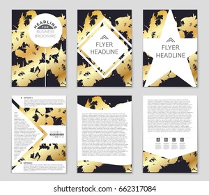 Abstract vector layout background set. For art template design, list, front page, mockup brochure theme style, banner, idea, cover, booklet, print, flyer, book, blank, card, ad, sign, sheet,, a4