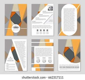 Abstract vector layout background set. For art template design, list, front page, mockup brochure theme style, banner, idea, cover, booklet, print, flyer, book, blank, card, ad, sign, sheet,, a4