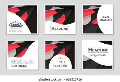 Abstract vector layout background set. For art template design, list, front page, mockup brochure theme style, banner, idea, cover, booklet, print, flyer, book, blank, card, ad, sign, sheet,, a4