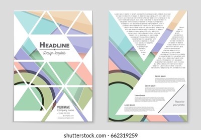 Abstract vector layout background set. For art template design, list, front page, mockup brochure theme style, banner, idea, cover, booklet, print, flyer, book, blank, card, ad, sign, sheet,, a4