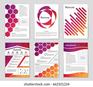 Abstract vector layout background set. For art template design, list, page, mockup brochure theme style, banner, idea, cover, booklet, print, flyer, book, blank, card, ad, sign, sheet,, a4.