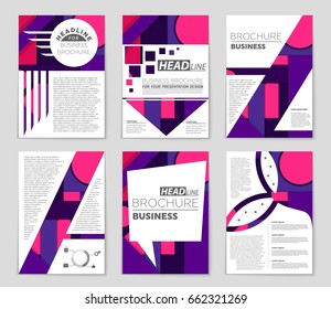 Abstract vector layout background set. For art template design, list, front page, mockup brochure theme style, banner, idea, cover, booklet, print, flyer, book, blank, card, ad, sign, sheet,, a4