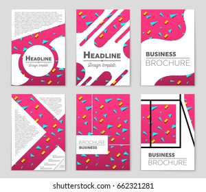 Abstract vector layout background set. For art template design, list, front page, mockup brochure theme style, banner, idea, cover, booklet, print, flyer, book, blank, card, ad, sign, sheet,, a4