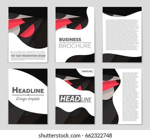 Abstract vector layout background set. For art template design, list, front page, mockup brochure theme style, banner, idea, cover, booklet, print, flyer, book, blank, card, ad, sign, sheet,, a4