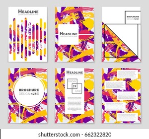 Abstract vector layout background set. For art template design, list, front page, mockup brochure theme style, banner, idea, cover, booklet, print, flyer, book, blank, card, ad, sign, sheet,, a4.